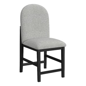 Picket House Furnishings Canal  Round Back Counter Stool with Grey Fabric/Black
