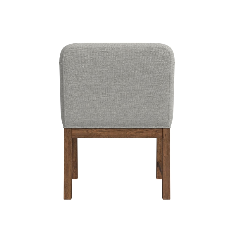 Picket House Furnishings Thorin UPH Dining Chair in Light Grey/Brown