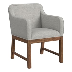 Picket House Furnishings Thorin UPH Dining Chair in Light Grey/Brown