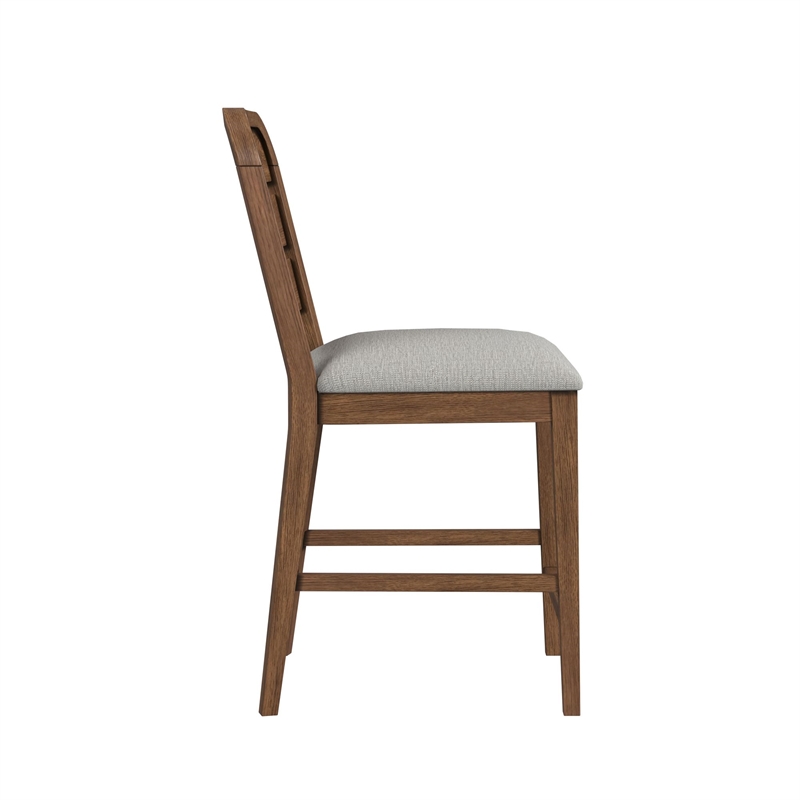 Picket House Furnishings Thorin Counter Chair in Light Grey/Brown