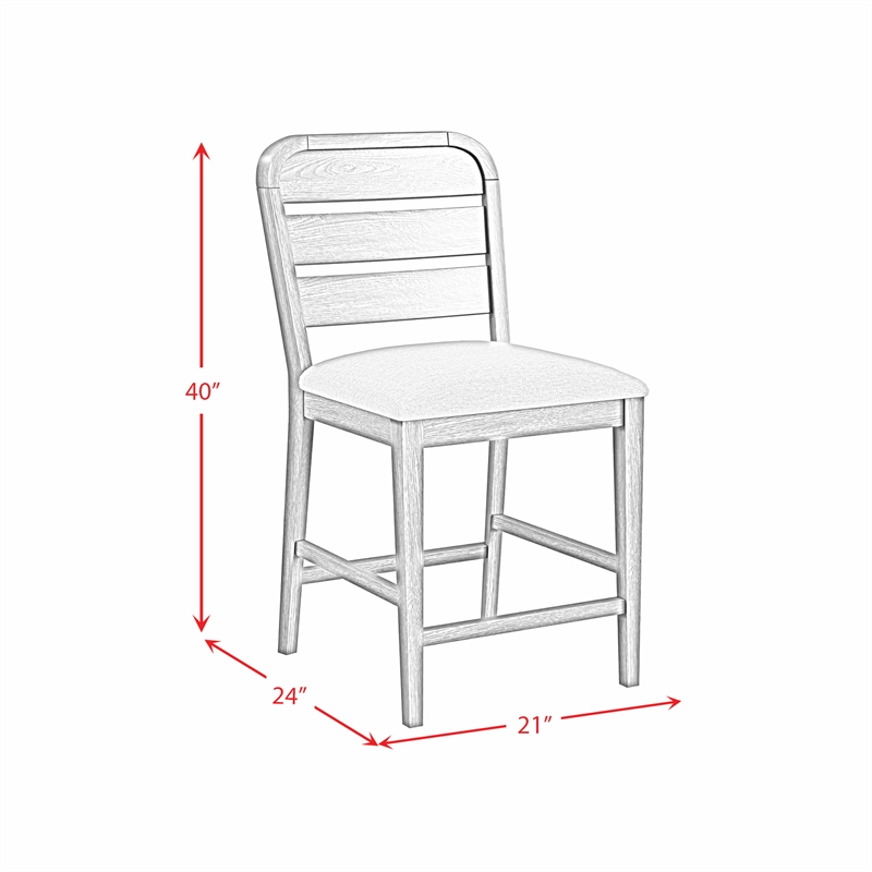 Picket House Furnishings Thorin Counter Chair in Light Grey/Brown