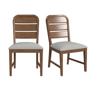 Picket House Furnishings Thorin Dining Side Chair in Light Grey/Brown