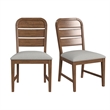 Picket House Furnishings Thorin Dining Side Chair in Light Grey/Brown