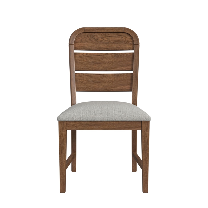 Picket House Furnishings Thorin Dining Side Chair in Light Grey/Brown