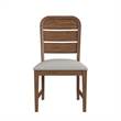 Picket House Furnishings Thorin Dining Side Chair in Light Grey/Brown