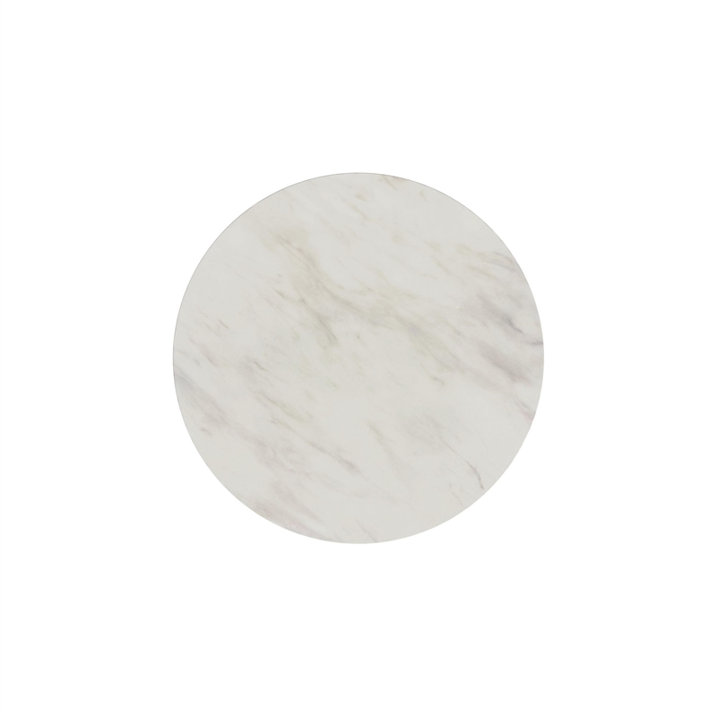 Picket House Furnishings Sutton Round End Table in White/Natural