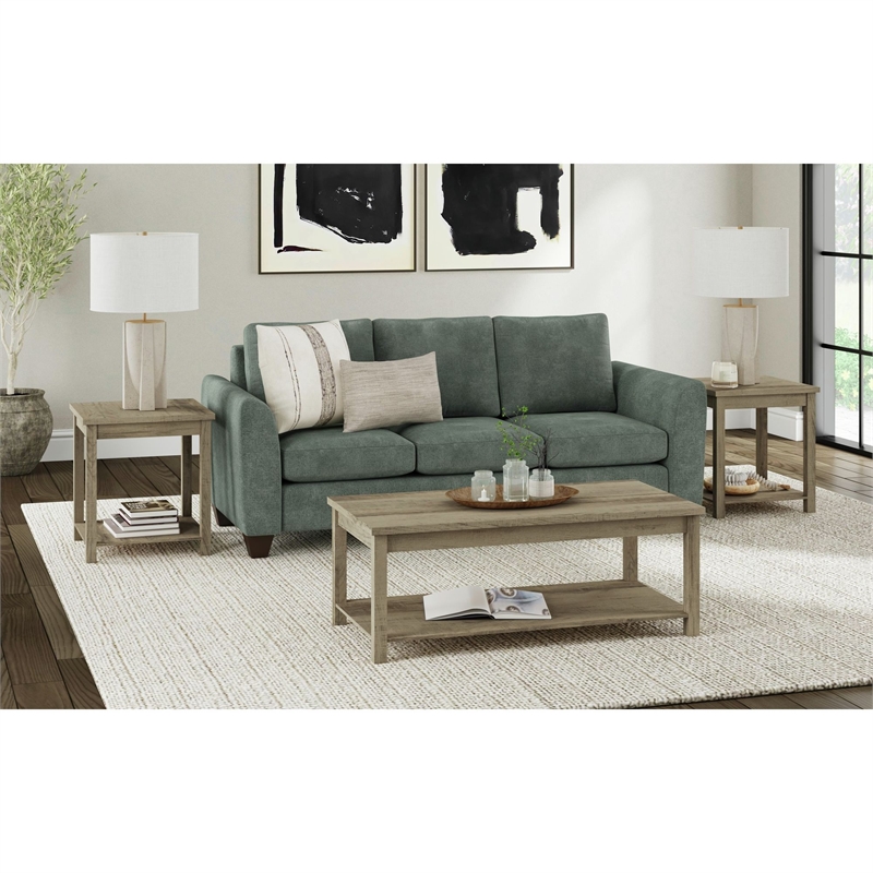 Picket House Furnishings Holmes Three Pack Occasional Set in Brown