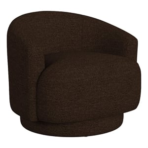 Picket House Furnishings Oasis Swivel Chair in JH Chocolate