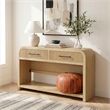 Picket House Furnishings Woodridge Sofa Table with Bottom Shelf in Natural