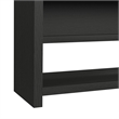 Picket House Furnishings Woodridge Sofa Table with Bottom Shelf in Black with Grain