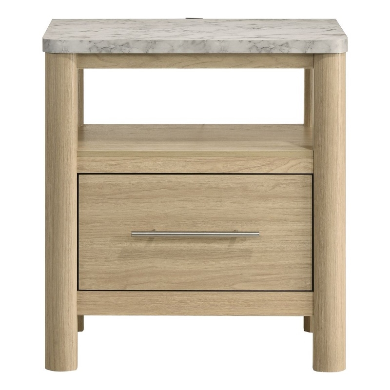 Picket House Furnishings Joanna Nightstand with USB in Natural