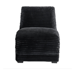 Picket House Furnishings York Chaise with Heat Massage USBC LED in Masis Black