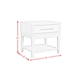 Picket House Furnishings Clare End Table in Almond