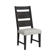 Picket House Furnishings Rizzo Wood Back Dining Side Chair with Beige Linen in Dark Espresso (2 Per Carton)