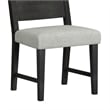 Picket House Furnishings Rizzo Wood Back Dining Side Chair with Beige Linen in Dark Espresso (2 Per Carton)