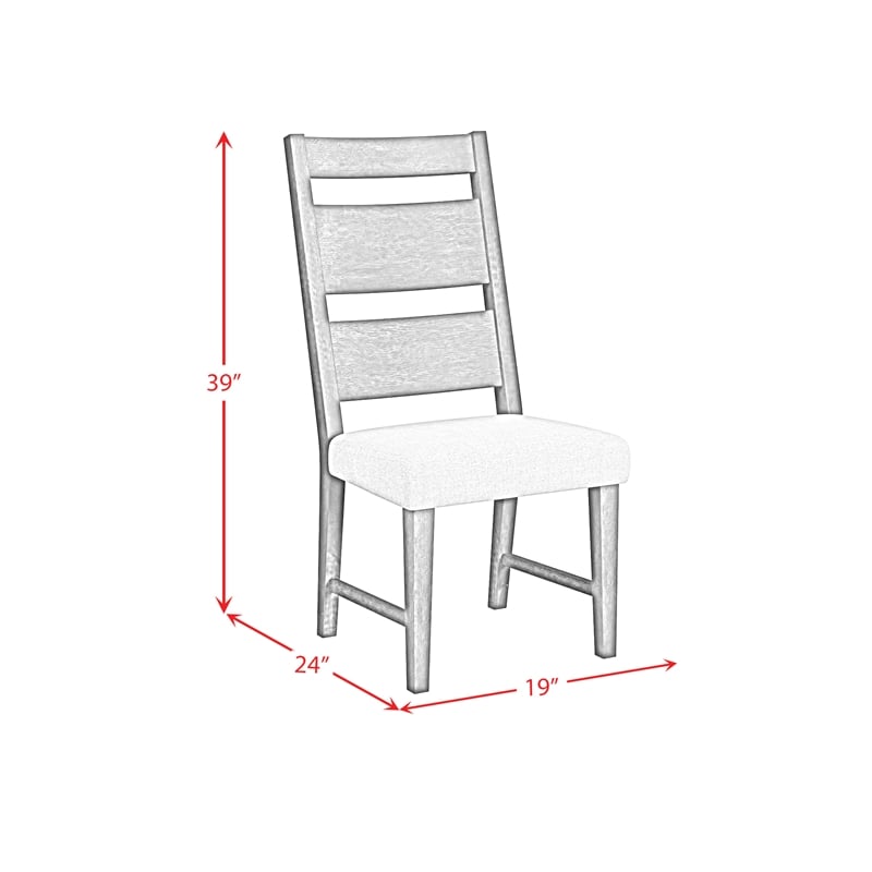 Picket House Furnishings Rizzo Wood Back Dining Side Chair with Beige Linen in Dark Espresso (2 Per Carton)