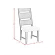 Picket House Furnishings Rizzo Wood Back Dining Side Chair with Beige Linen in Dark Espresso (2 Per Carton)