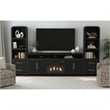 Picket House Furnishings Woodridge Side Piers in Black with Grain