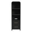 Picket House Furnishings Woodridge Side Piers in Black with Grain