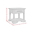 Picket House Furnishings Hyde End Table in Charcoal