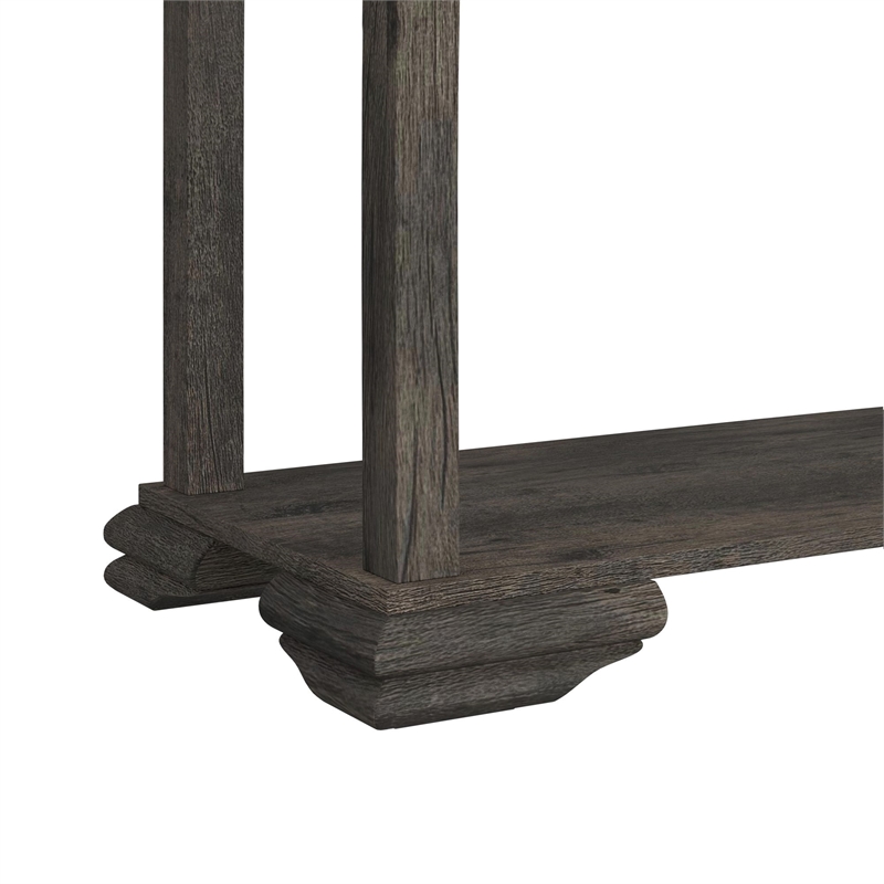 Picket House Furnishings Hyde Sofa Table in Charcoal