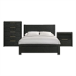 Picket House Furnishings Ardmore Bend Full 3PC Bedroom Set in Black