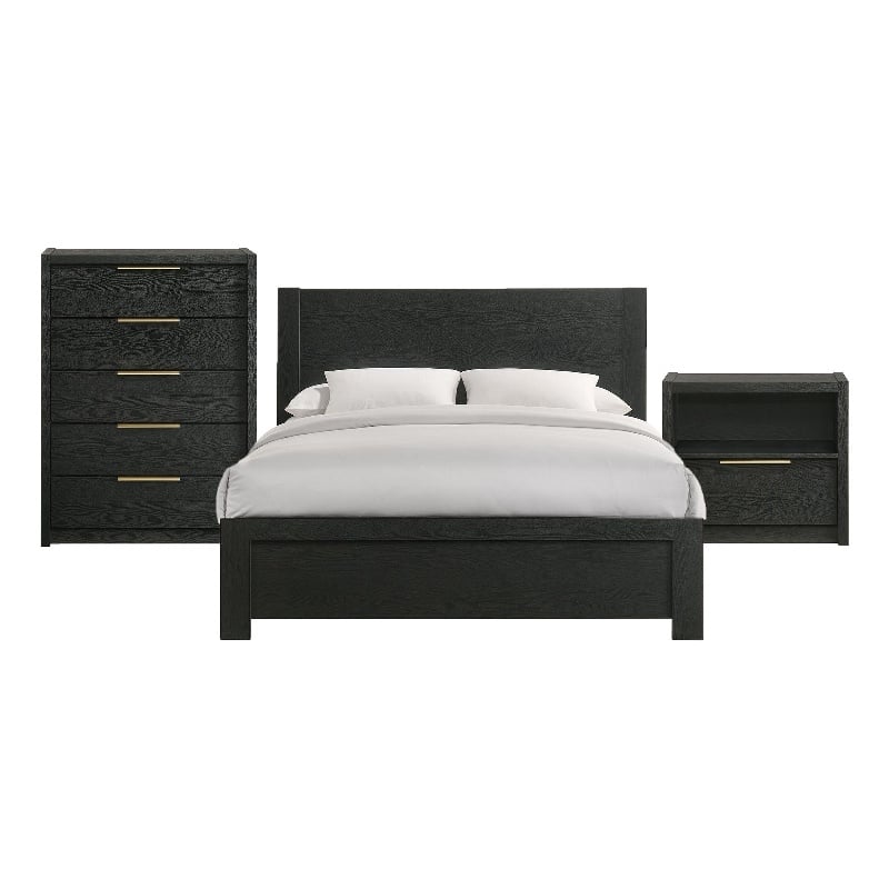 Picket House Furnishings Ardmore Bend Queen 3PC Bedroom Set in Black