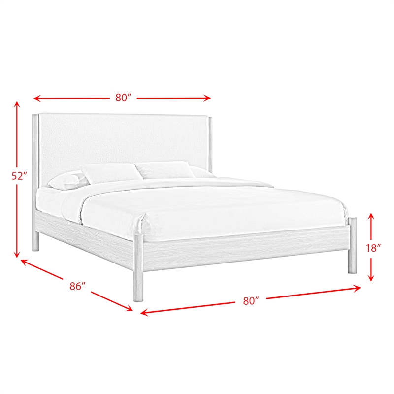 Picket House Furnishings Joanna King 3PC Bedroom Set in Natural