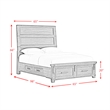 Picket House Furnishings Canyon Ridge Queen Storage 3PC Bedroom Set in Charcoal