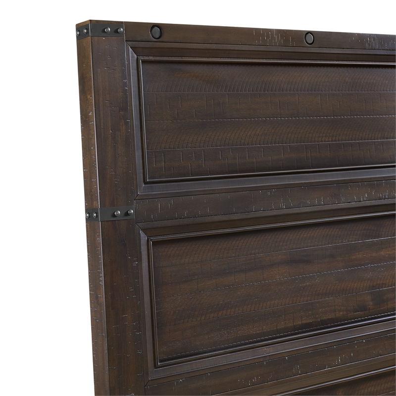 Picket House Furnishings Canyon Ridge Queen Storage 3PC Bedroom Set in Charcoal