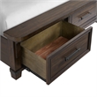 Picket House Furnishings Canyon Ridge Queen Storage 4PC Bedroom Set in Charcoal