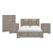 Picket House Furnishings Argo King 4PC Bedroom Set in Grey