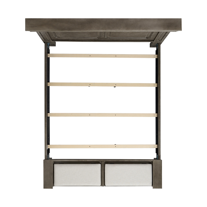 Picket House Furnishings Paterson King Storage 3PC Bedroom Set in Grey