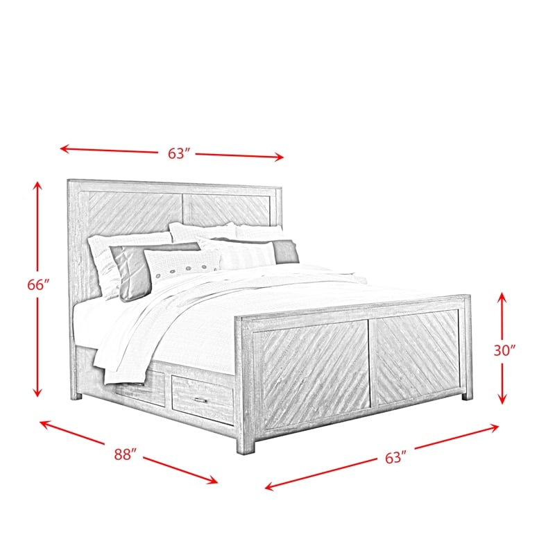 Picket House Furnishings Dex Queen Platform Storage 3PC Bedroom Set