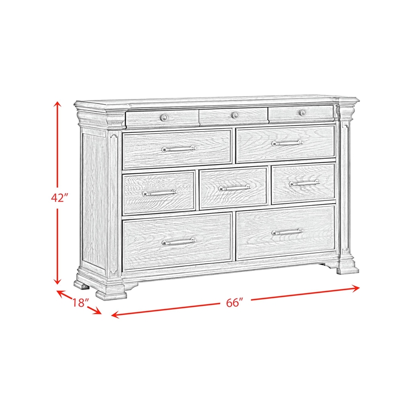 Picket House Furnishings Paterson King 4PC Bedroom Set in Grey