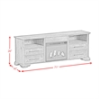 Picket House Furnishings Hyde 4PC Entertainment Unit With 71'' TV Console in Charcoal