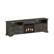 Picket House Furnishings Hyde 4PC Entertainment Unit With 82'' TV Console in Charcoal