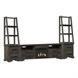 Picket House Furnishings Hyde 4PC Entertainment Unit With 82'' TV Console in Charcoal