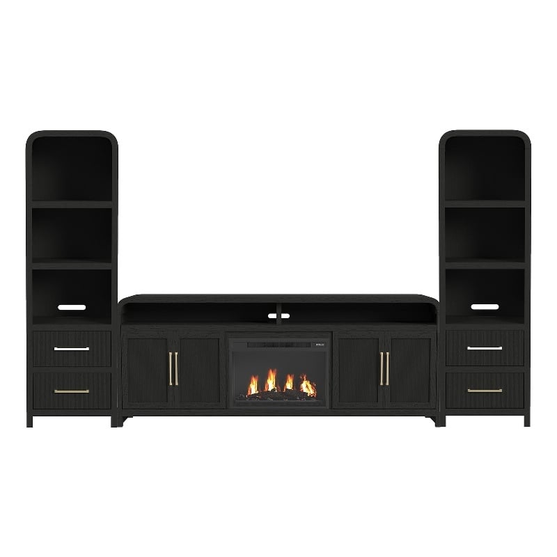 Picket House Furnishings Woodridge 4PC Entertainment Unit With 82