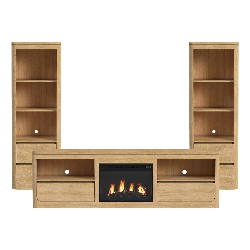Picket House Furnishings Camelot 4PC Entertainment Unit With 82