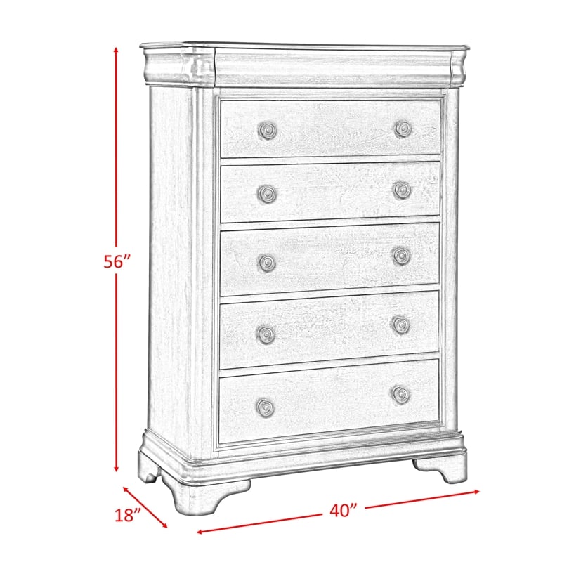 Picket House Furnishings Conley Cherry King Sleigh 5PC Bedroom Set