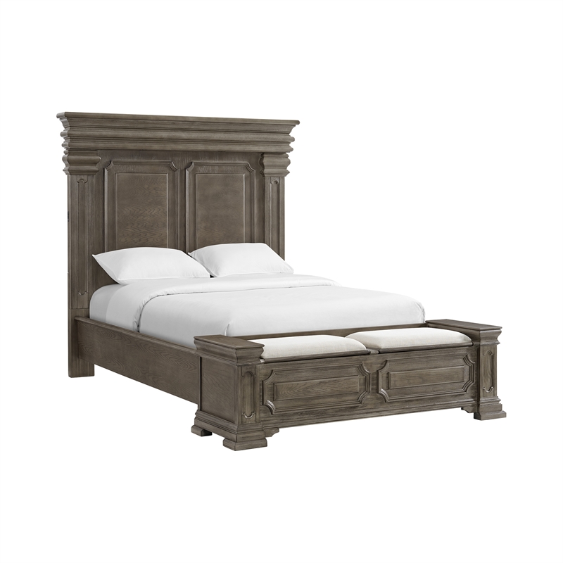 Picket House Furnishings Paterson Queen Storage 3PC Bedroom Set in Grey