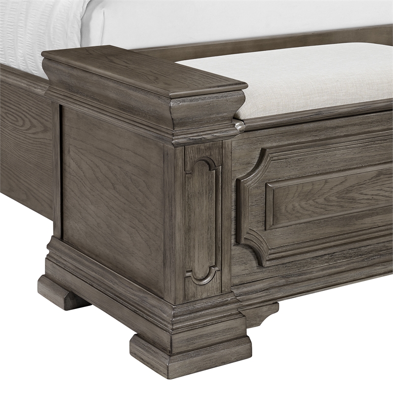 Picket House Furnishings Paterson Queen Storage 3PC Bedroom Set in Grey