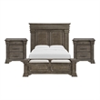Picket House Furnishings Paterson Queen Storage 3PC Bedroom Set in Grey