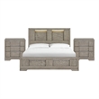 Picket House Furnishings Argo King 3PC Bedroom Set in Grey