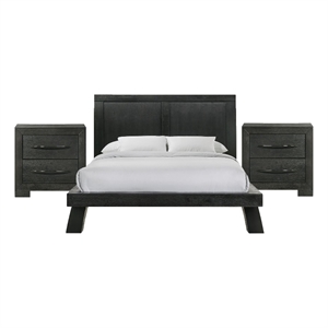 Picket House Furnishings Kenn Full 3PC Bedroom Set in Black