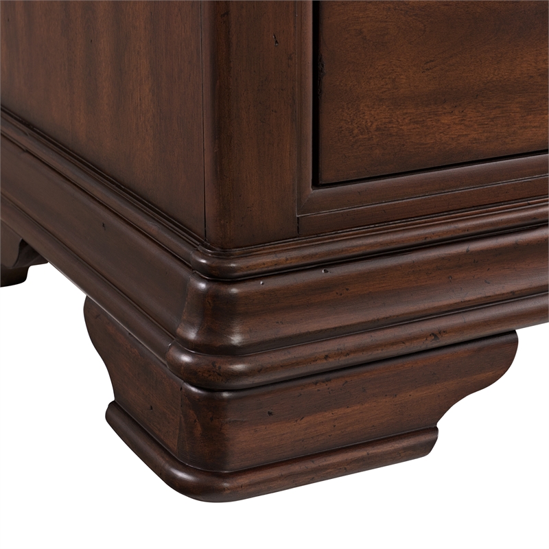 Picket House Furnishings Stark Queen 4PC Bedroom Set in Cherry