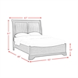 Picket House Furnishings Stark Queen 4PC Bedroom Set in Cherry