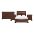 Picket House Furnishings Stark Queen 4PC Bedroom Set in Cherry