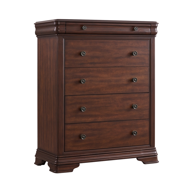 Picket House Furnishings Stark Queen 5PC Bedroom Set in Cherry